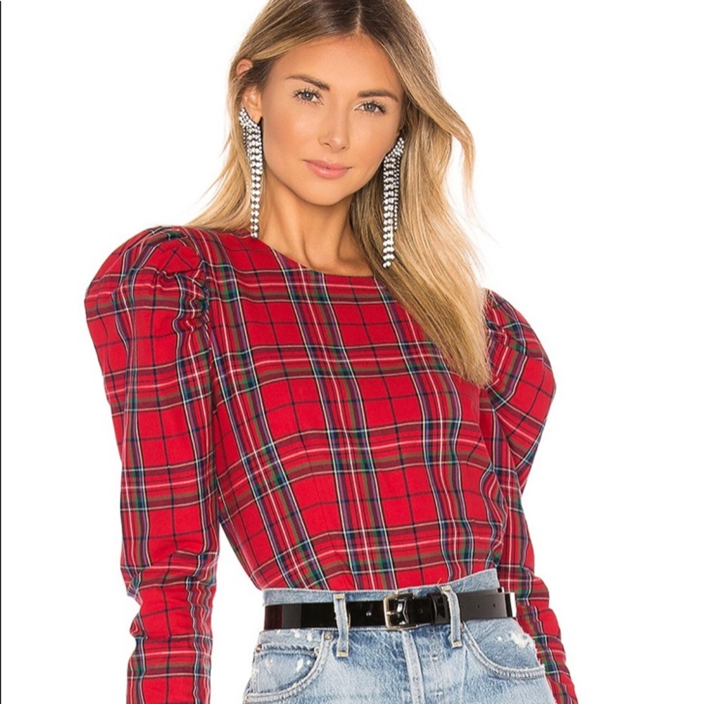 Plaid blouse
